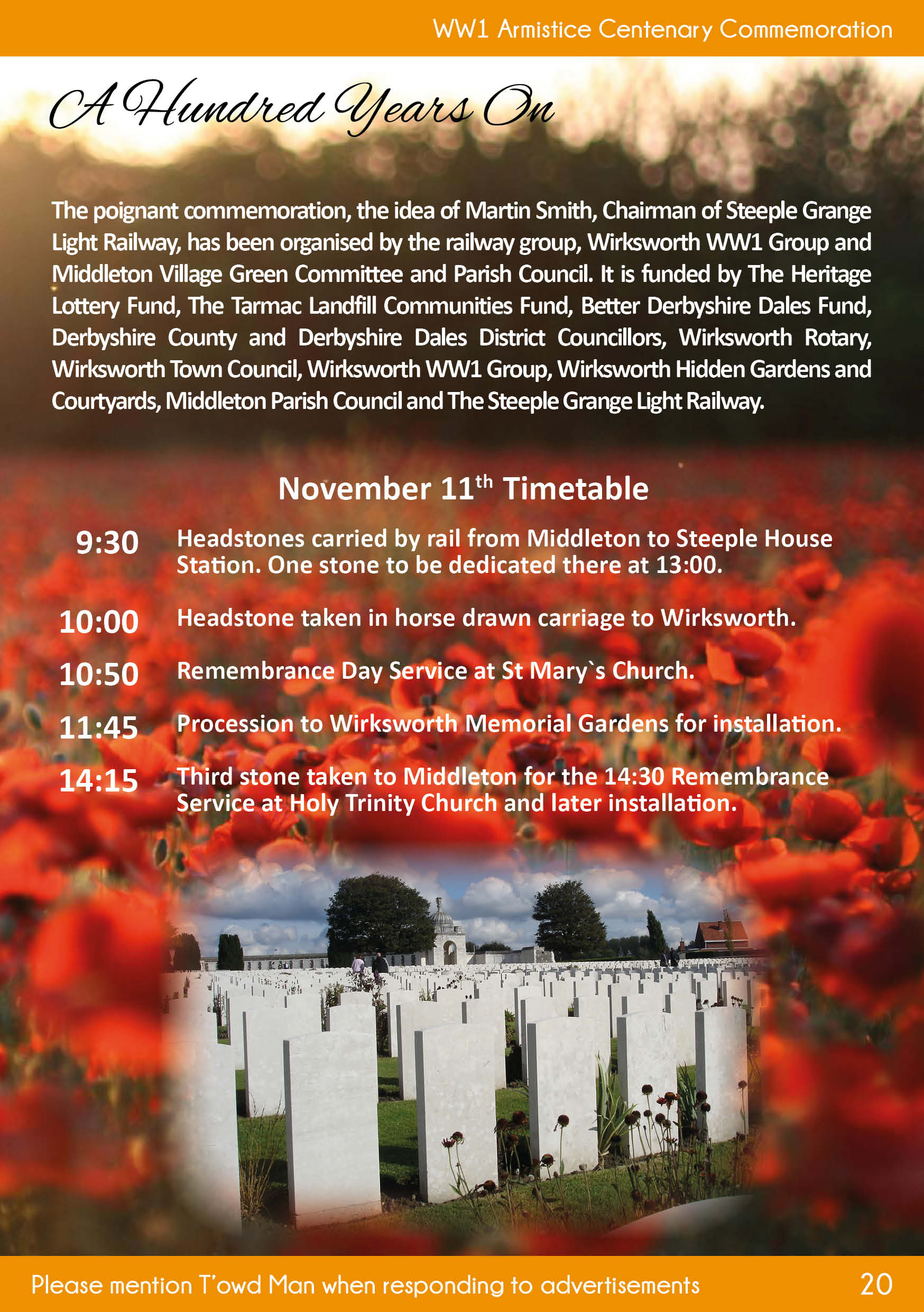 WW1 Armistice Centenary Commemoration