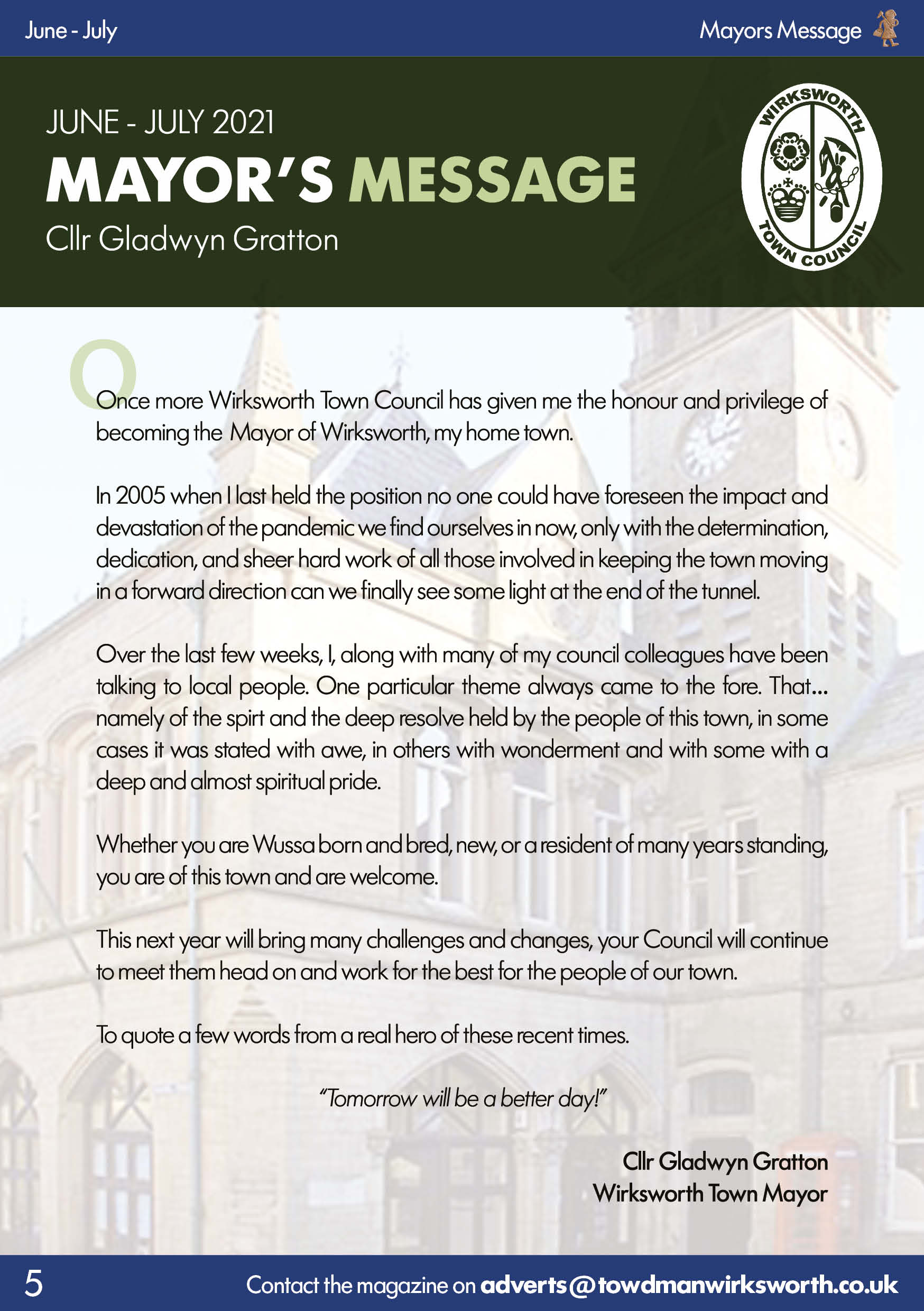 Mayors Message